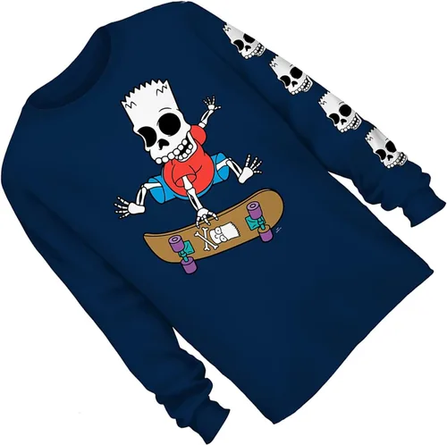 Vista 3 de The Simpsons Camiseta con logotipo de Krusty The Clown para hombre con logotipo de Krusty Burger