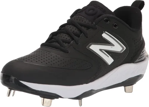 Vista 10 de New Balance - Zapatos de béisbol de metal Fresh Foam X 3000 V6 para hombre Negro/Negro