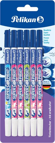 Vista 7 de Pelikan Super-Pirat 850 - Juego de 6 gomas de borrar