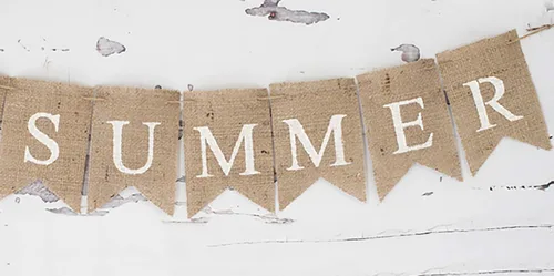 Vista 4 de Banner de Hello Summer, decoraciones de verano, decoración de verano, fiesta de verano, fiesta en la piscina, fiesta de barbacoa B336