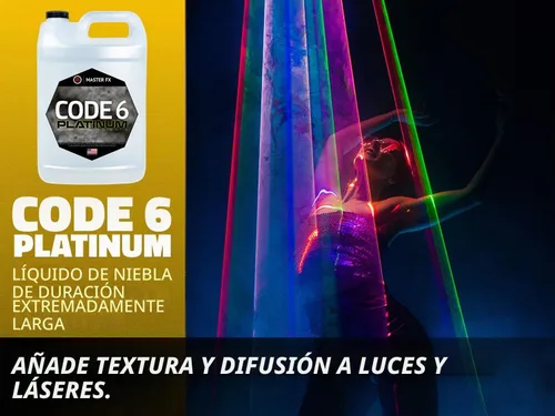 Vista 5 de Master FX Code 6 Platinum - Líquido de niebla a base de agua de 3 horas, 1 galón