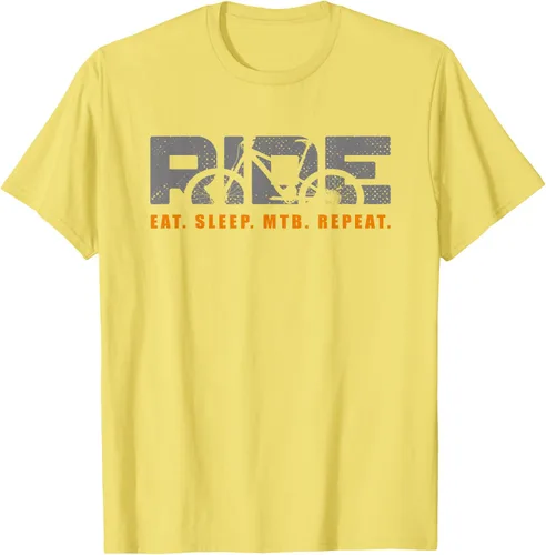 Vista 41 de Bicicleta de montaña - Camiseta MTB vintage Negro