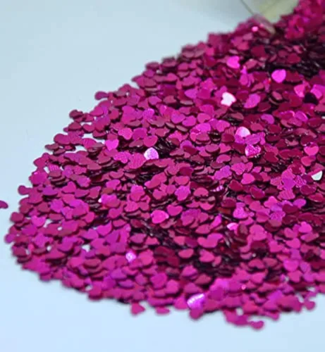 Vista 6 de Confeti Corazón Iridiscente 1/8" - Paquete al por menor #9395 QS0