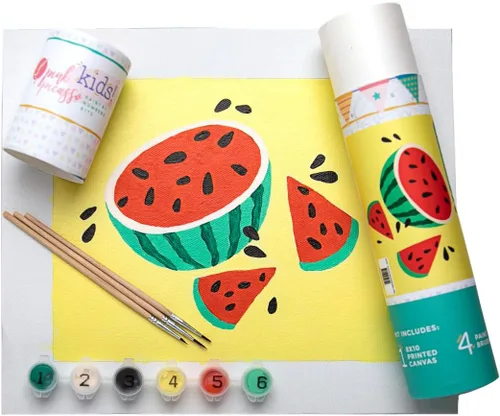 Vista 10 de Pink Picasso Kits de pintura por números para niños de 8 a 12 años Kit de manualidades para niños principiantes de bricolaje, pintura acrílica