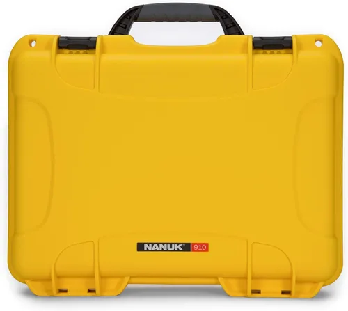 Vista 3 de NANUK 910 Estuche rígido impermeable con inserto de espuma para cuatro GoPro Hero 9 y 10 - Amarillo (910-4GOPH94)