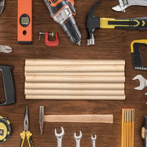 Vista 7 de 1 varilla de madera de 12 pulgadas, varillas redondas de madera sin terminar para manualidades (12 piezas)