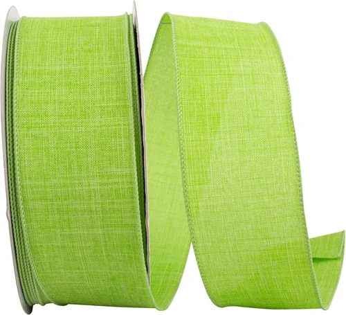 Vista 57 de Cinta Reliant Ribbon 92573W-031-09K para borde con alambre Everyday Linen Value, 1-1/2 pulgadas x 50 yardas, color negro