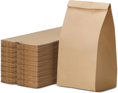 Vista 21 de Culinware Bolsas de papel kraft de 2 libras, bolsas de papel marrón duraderas para aperitivos, sándwich, pasteles, palomitas de maíz, comestibles