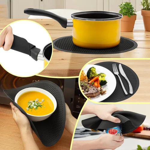 Vista 8 de Cubierta antisalpicaduras para microondas para alimentos, tapa transparente con vaporizador de agua, asa integrada, protector contra salpicaduras