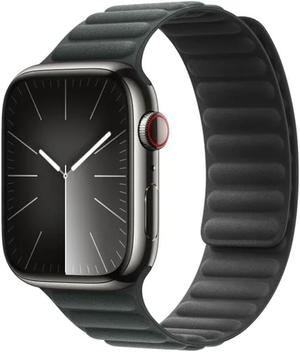 Vista 2 de Apple - Correa de reloj, eslabones magnéticos (45 mm), verde eterno, M/L