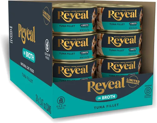 Vista 12 de Reveal Alimento Natural Húmedo Enlatado para Gatos, Ingredientes Limitados y Naturales, Sin Granos, Alto Contenido de Proteínas Sin Aditivos