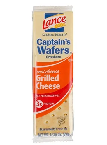 Vista 2 de Lance Captain's Wafers - Galletas de sándwich de queso a la parrilla [20 unidades de Caddy]