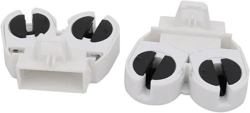 Vista 3 de uxcell 8 piezas T5 soporte de luz fluorescente G5 Base lámpara enchufe AC 500V 2A