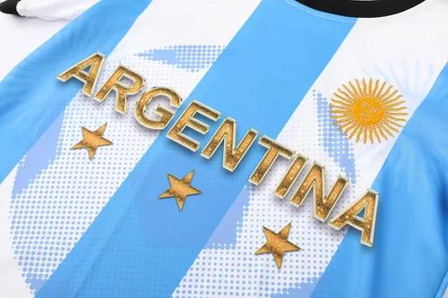 Vista 5 de Argentina World Champions Edition - Juego de camiseta de fútbol americano para niños y jóvenes