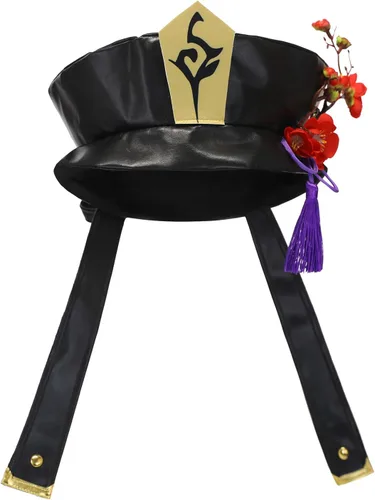 Vista 7 de CR ROLECOS Genshin Impact - Disfraz para cosplay de Hu Tao, traje para cosplay de HuTao, uniforme de fiesta de Halloween con sombrero, talla XL