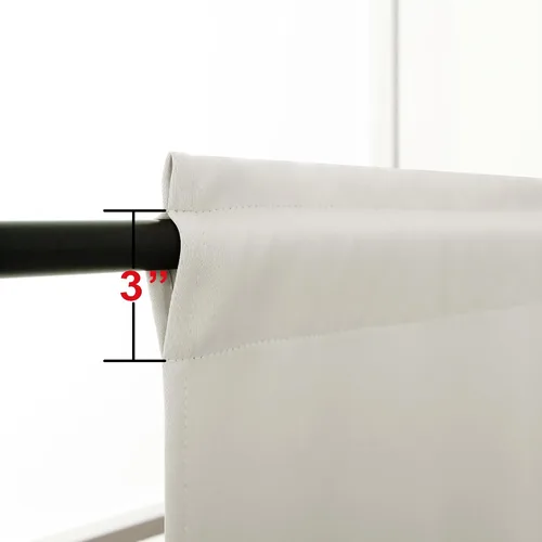 Vista 4 de KOUFALL Cenefa beige para ventanas de 16 pulgadas de largo, cortinas cortas para filtrar la luz sobre el fregadero
