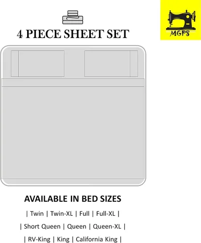Vista 4 de True Luxury Twin Sheets, 600-Thread-Count 100% Egyptian Cotton Bed Sheets, 4-PC Sheet Set, Single Ply Long-Staple Yarns, Sateen Weave, Fits Mattress