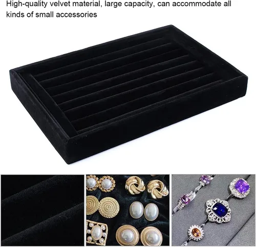 Vista 7 de Dwawoo - Organizador de anillos, joyas, joyas, caja, bandeja de almacenamiento, para corbata, pendientes, clip