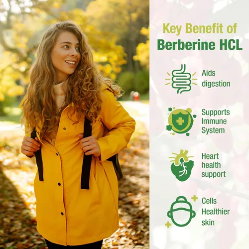 Vista 5 de Suplemento de berberina de 1500 mg – Berberina HCl de primera calidad 97% pureza más canela de Ceilán pura, berberina de alta potencia para hombres