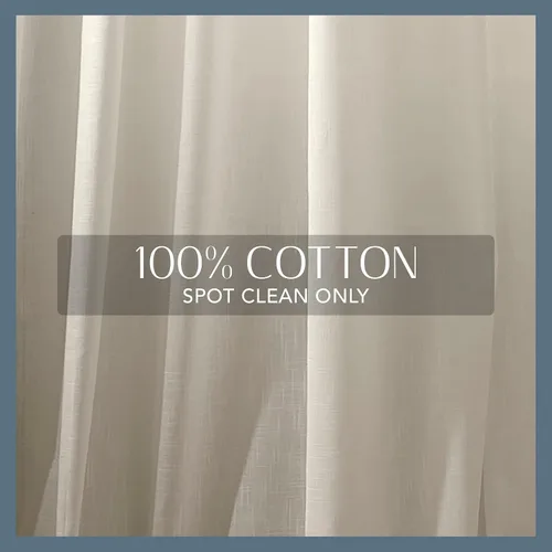 Vista 5 de Elrene Home Fashions Calypso - Cortina para ventana, de algodón semitransparente con borlas de macramé anudadas a mano, con bolsillo para barra, 52
