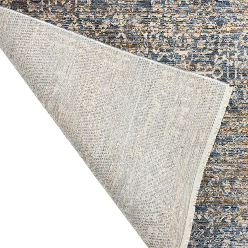 Vista 7 de Dalyn Rugs Yarra YA2 - Alfombra rectangular suave azul de 1 pies 8 pulgadas x 2 pies 6 pulgadas, fácil de limpiar, no se desprende, para dormitorio