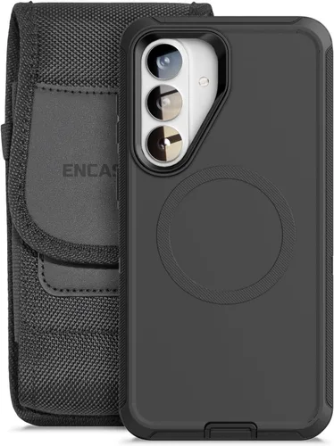 Vista 9 de Encased Funda protectora de cuerpo completo 2 en 1 con funda diseñada para Samsung Galaxy S24 (2024), con protector de pantalla y soporte