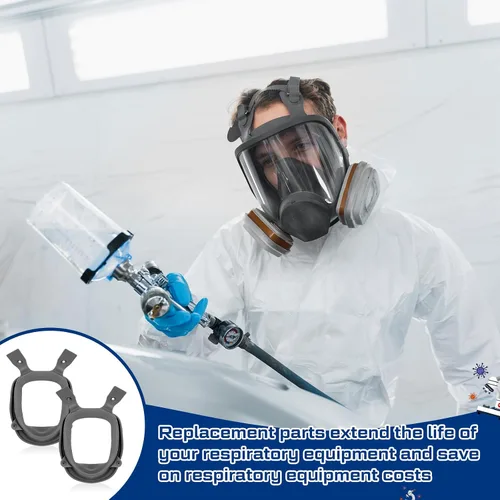 Vista 5 de 1 anillo de goma para piezas faciales completas compatibles con protección respiratoria serie 6000, compatible con 6800/37004 pieza de repuesto