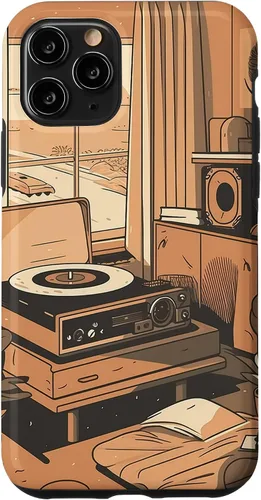 Vista 29 de Lofi Aesthetic Vinyl Music Minimal Calm Nostalgic Art Case for iPhone 16