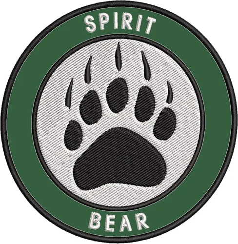 Vista 6 de Parche bordado de oso espiritual, garra de oso, parche de alta calidad para planchar o coser, emblema decorativo, emblema de vacaciones, recuerdo