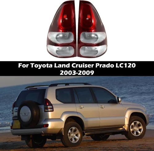Vista 2 de Luz trasera izquierda para Toyota Land Cruiser Prado LC120 2003 2004 2005 2006 2007 2008 2009 sin bombillas