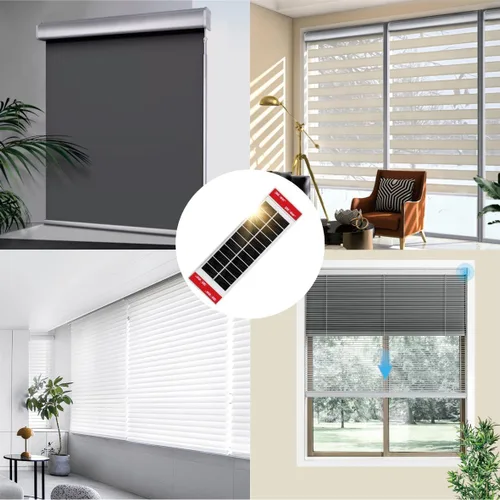 Vista 9 de 1 panel solar de 1.3 W5.5 V, adecuado para persianas eléctricas, persianas inteligentes, enchufe USB-C, generación de energía solar móvil, instalado