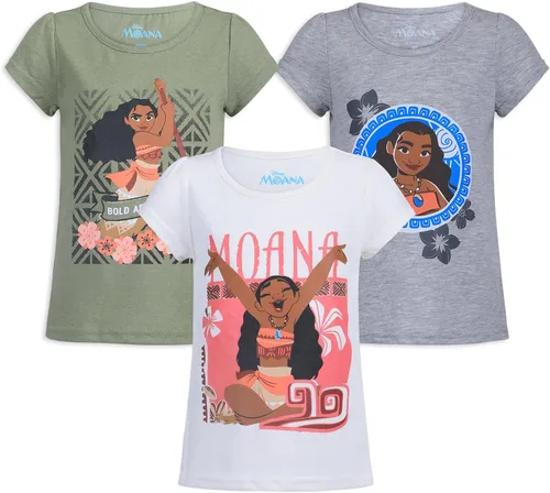 Vista 29 de Disney Lilo and Stitch - Paquete de 3 camisetas de manga corta para niñas pequeñas a grandes