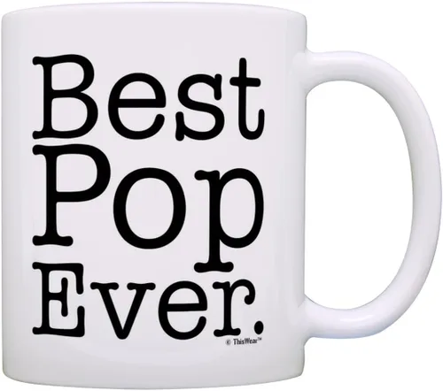 Vista 8 de Pop Mug Best Pop Ever Pop Ever Pop Birthday Gifts Best Pop Cup Pop Presents - Taza de café de 15 onzas, taza de té, color blanco 15oz - Pop