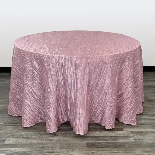 Vista 38 de YOUR CHAIR COVERS - Mantel redondo de 90 pulgadas con arrugas color rubor de tafetán – Elegante mantel brillante para bodas, fiestas y eventos
