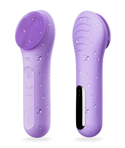 Vista 8 de NågraCoola CLIE Cepillo de Limpieza Facial, Impermeable y Recargable Cepillo Exfoliante Facial para Hombres y Mujeres, Limpieza, Exfoliación y Azul