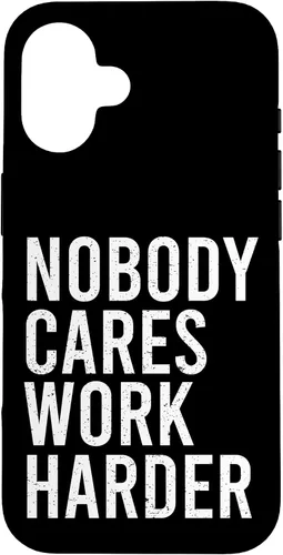 Vista 31 de Funda de regalo para iPhone 13 Nobody Care Work Hard Actitude Grit Hustle Success