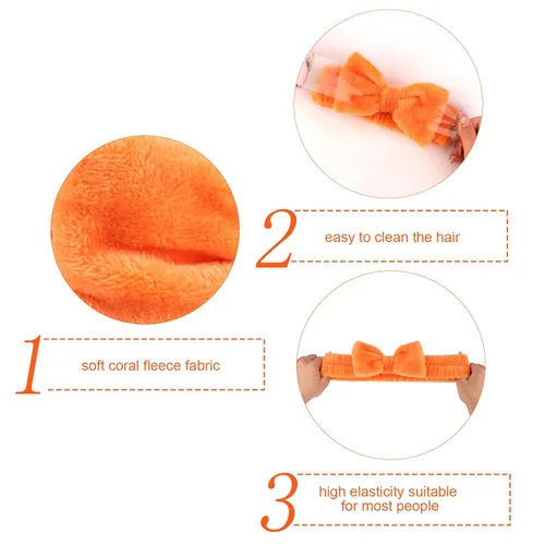 Vista 2 de Semato 1 diadema de novia con 7 piezas naranja spa
