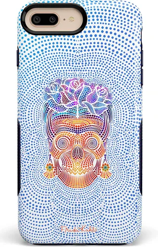 Vista 30 de Casely Funda para iPhone 6/7/8 Plus Funda con estampado de festival (solo buenas vibraciones)