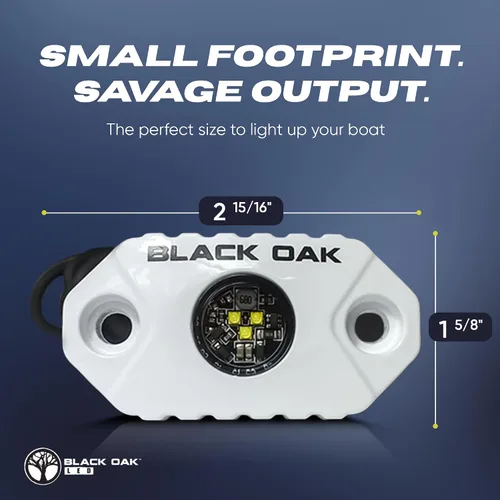 Vista 5 de Black Oak Luces LED marinas LED para barco, luces de acento marino, luces de pesca, luces de cortesía, luces de cubierta, luces blancas regulables