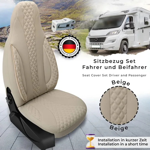 Vista 6 de BREMER SITZBEZÜGE Fundas de asiento de autocaravana para Knaus Van Wave (WPL405)