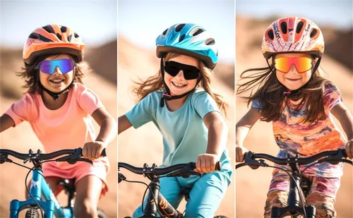 Vista 3 de FEISEDY Gafas de sol unisex para jóvenes, gafas de sol de béisbol y tenis, UV400 deportivas para niños y niñas, pantallas de ciclismo B4064