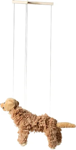 Vista 5 de Artisan Owl Marioneta Labrador - Perro de hilo con patas de madera, cuerdas desmontables (marrón)