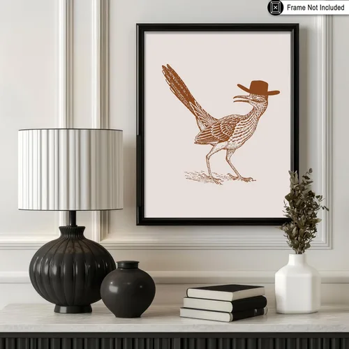 Vista 189 de Poster Master Póster de You've Yeed Your Last Haw - Impresión retro de vaquero marrón - Arte occidental - Arte moderno - Arte del salvaje oeste
