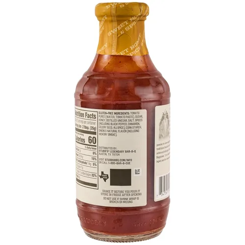 Vista 9 de Stubb's Salsa BBQ de miel dulce y especias, 18 onzas