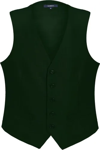 Vista 19 de Gioberti - Chaleco formal para hombre, adecuado para vestir formal de negocios o casual Carbón