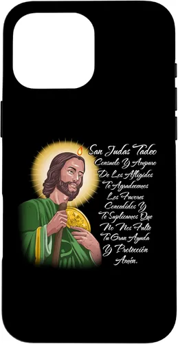 Vista 18 de Funda para iPhone 15 San Judas Tadeo Consuelo Y Amparo de Los Afligidos