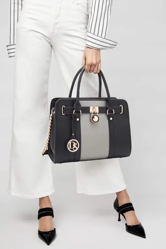 Vista 2 de Dasein Bolsos de mano para mujer, monederos, bolsas de hombro con asa superior, bolso de trabajo, 2 piezas