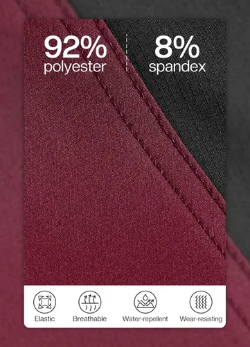 Vista 7 de BERGRISAR Pantalones cortos de ciclismo para hombre, corte holgado, con 6 bolsillos