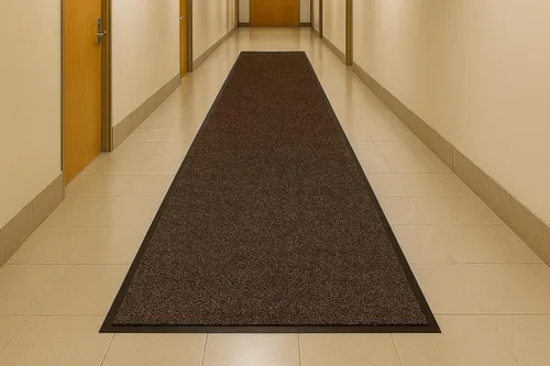 Vista 2 de Guardian Platinum Series Tapete Limpiador de Piso Interior, Goma con Alfombra de Nailon, 4'x17', Marrón
