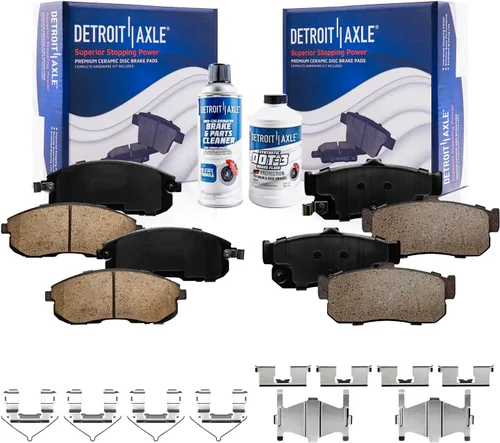 Vista 19 de Detroit Axle - Pastillas de freno traseras para Toyota Prius 2012-2015 Prius Plug-In 2017-2018 Corolla iM 2016 Sion iM 2011-2017 Lexus CT200h